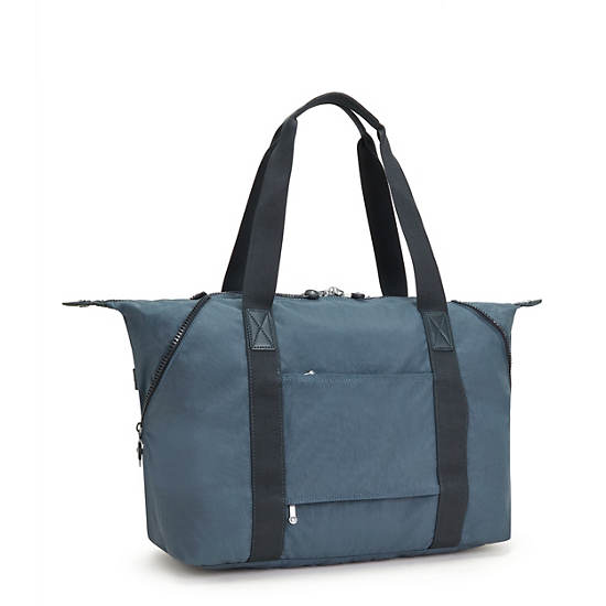 Kipling Art Medium Iconic Tote Tassen Donkerblauw Grijs | België 1448YX